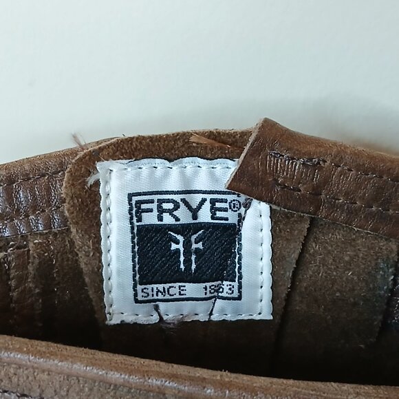 Frye Veronica Slouch Tumbled Leather Buckle Boots - Picture 4 of 10